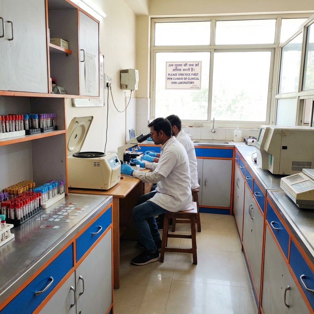 Central laboratory testing and sample management